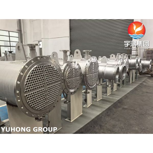 Stainless Steel Fixed Tube-Sheet Shell and Tube Heat Exchanger with ASME Section VIII, Div. 1 Design and High Corrosion Resistance