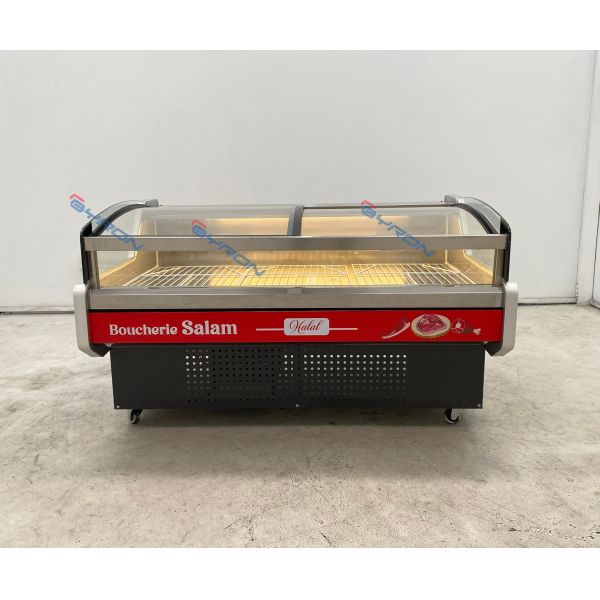 Customizable Meat Display Cooler Lighting Adjustable Meat Display Refrigerator