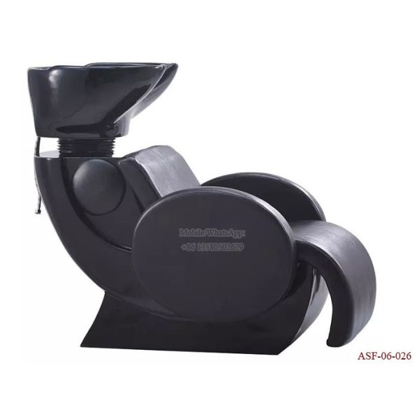 ASF-06-026 Black Color Shampoo Chair High Quality All Set Salon Furniture Price