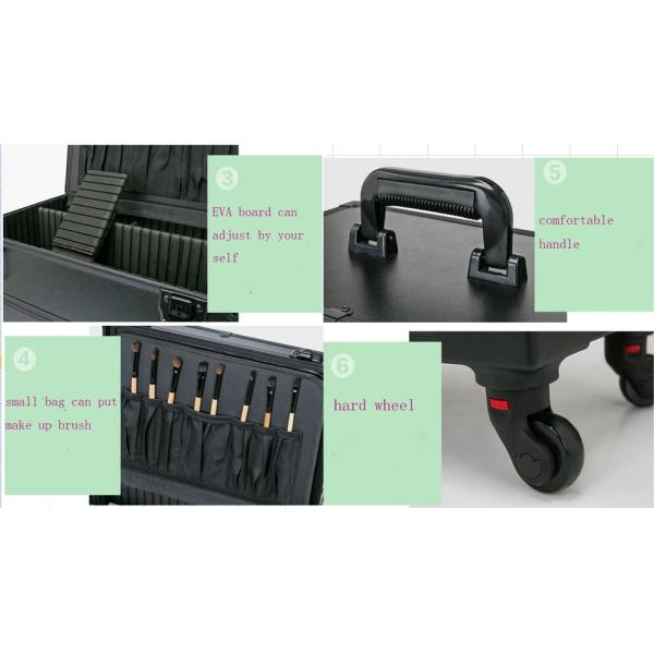 Aluminum Makeup Vanity Case Crack Resistant For Cosmetics Storage