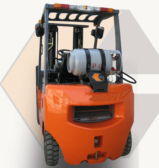 Dual Fuel Japanese 6m  1.5 Ton Engine Gas Forklift Truck