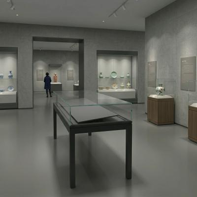 Moisture Resistant Table Glass Display Case For Historical Collections Storage