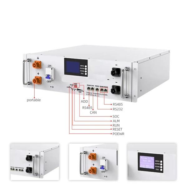 LiFePo4 48V 51.2V 100AH 200Ah Раковина монтированная литий-железофосфатная батарея типа LEP
