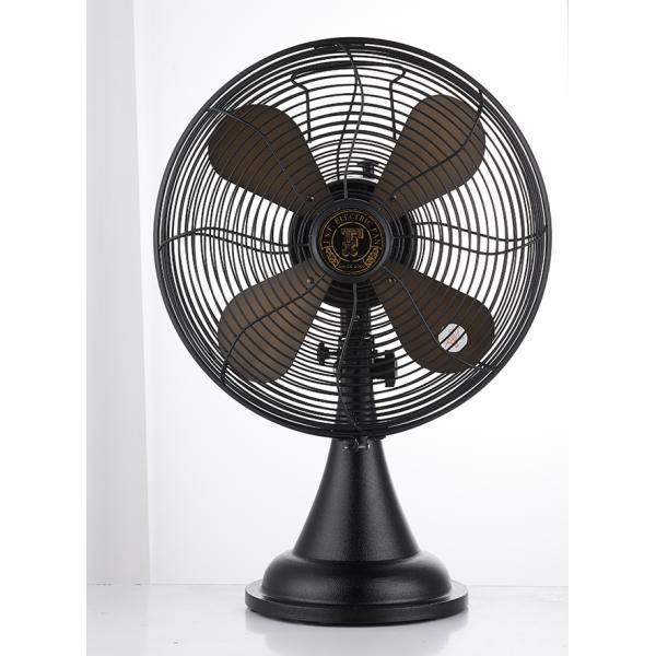 12 Inch 2 Speed Metal Blade Oscillating Fan 3 Aluminium Blade Rubbed Bronze
