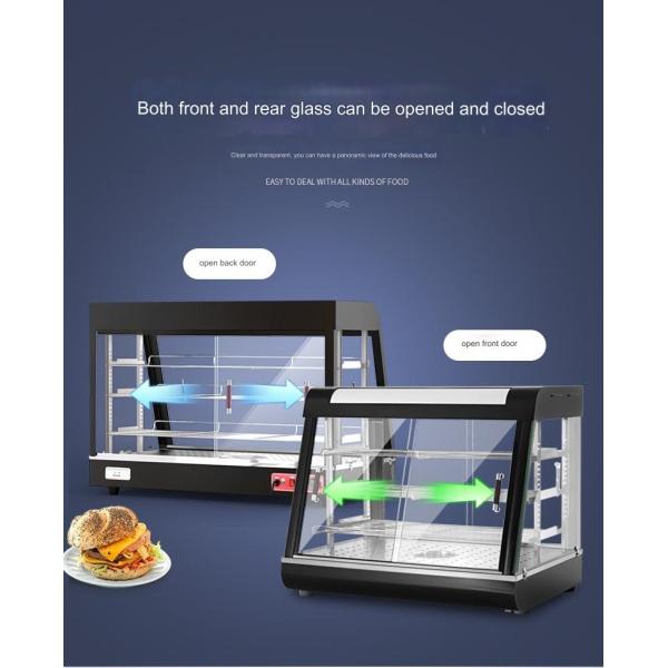 30 KG Stainless Steel Food Warmer Display Showcase with Automatic Constant Temperature
