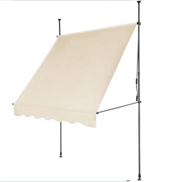 Clamp Awning, Patio Canopy Awning, Sun Protection, Beige Height From 200-300cm