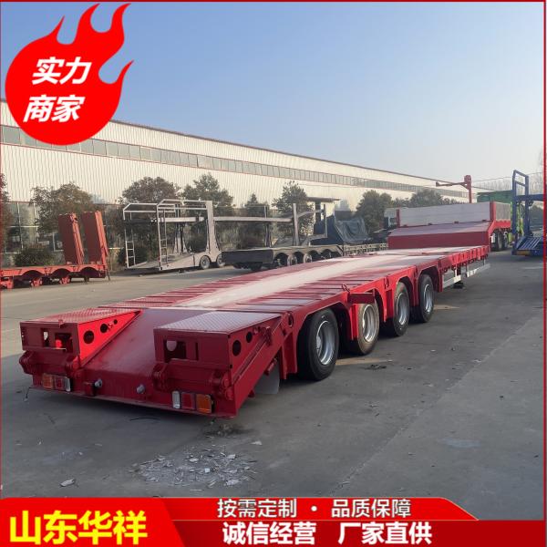 Max Payload 80 ton-150ton Heavy Duty Agricultural Tractor Lowboy Dump Trailer