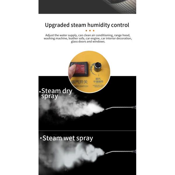 2600w многоцелевые бытовые машины для чистки паровых котлов Автомобильная кухня Электрические ручные высоко давленные паровые очистители