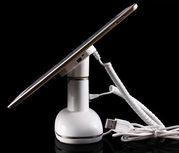 COMER Anti-theft tablet pc desktop display magnetic lock stand with charger and alarm security