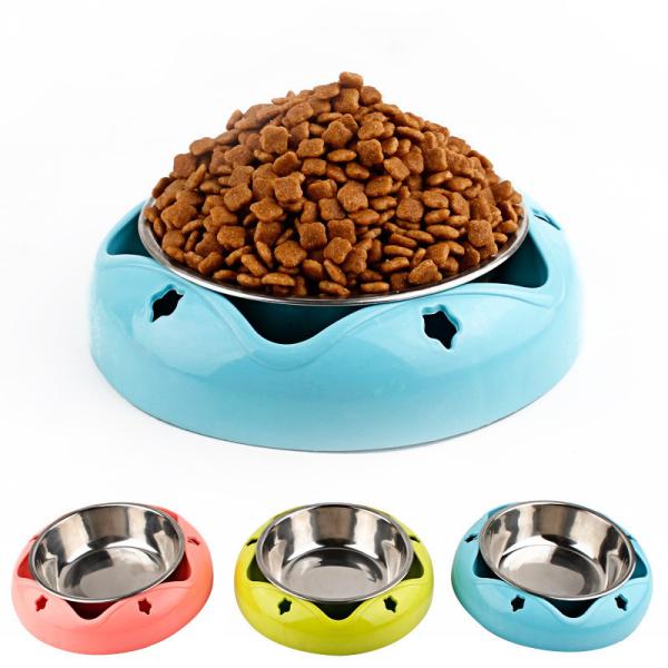 Pet Stainless Steel Dog Bowl Anti Slip For Drinking Water Food Basin
