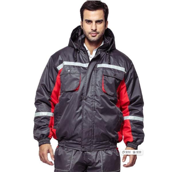 Ветер курток зимы Ворквеар Оксфорда 100% полиэстер устойчивый с ПУ покрытым внутрь