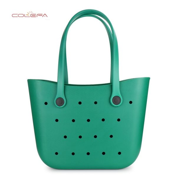 Colefa Hot-selling Multi-color Bag New Perforated EVA Tote Bag Foreign Bestseller In-Stock Handheld Beach Tote Bag Wholesales