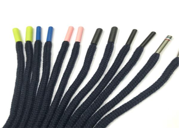 Colored Braided Polyester Rope / Coloured Cotton Rope For Pants Hoodies