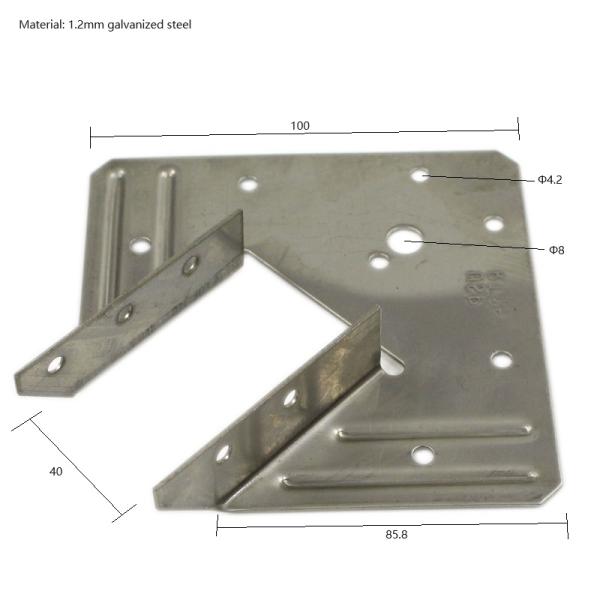 G300 Z275 Galvanised Steel Hurricane Clips for Truss and Wall Connecting