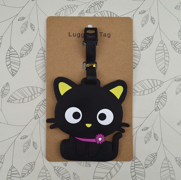 Factory manufacturer fashione design silicone luggage tags