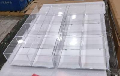 AT-0074 Clear acrylic box for jewelry, candy and stationery, able to be mounted on top of the display, removable, transparent plastic, acrylic display