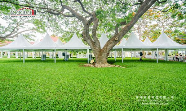 Hajj Pagoda Tent / Ramadan Tent with High Peak  Tents for Catering and Stay Place