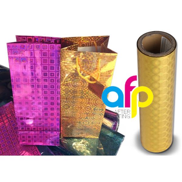 Holographic Thermal Lamination Roll Film Translucent For Laminated Paperboard / Boxes