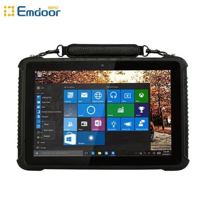 Inóspito 10 polegadas Industrial robusto Win 10 Pro Tablet PC com impressão digital RJ45 RS232
