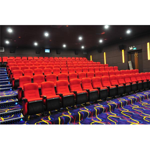 High Back Leather / Fabric VIP Cinema Room Seating Home Theater Chairs Durable