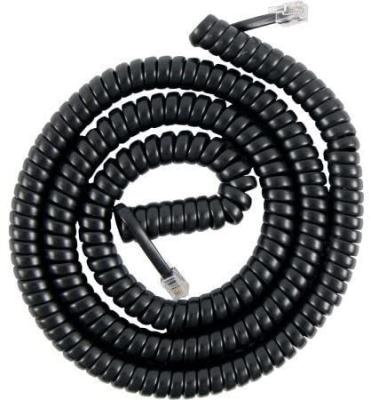 RJ11 6P4C câble téléphonique en spirale 12FT mâle à mâle 24AWG