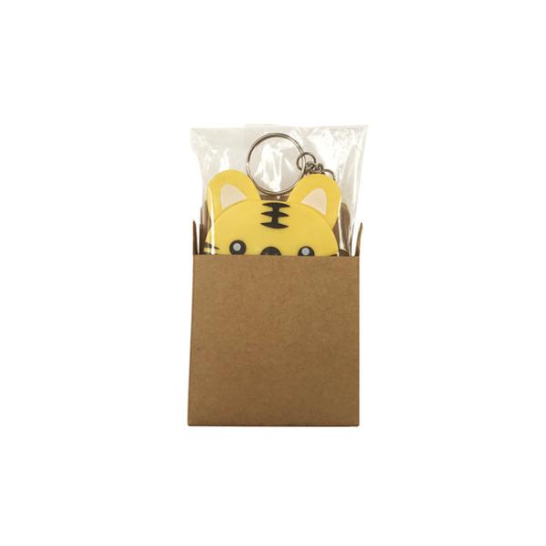 ABS милого тигра Retractable рулетка металла пластикового портноя животного