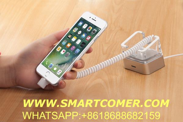 COMER Burglar Alarm Mobile Phone Retail Security display stand for cell phone with Alarm