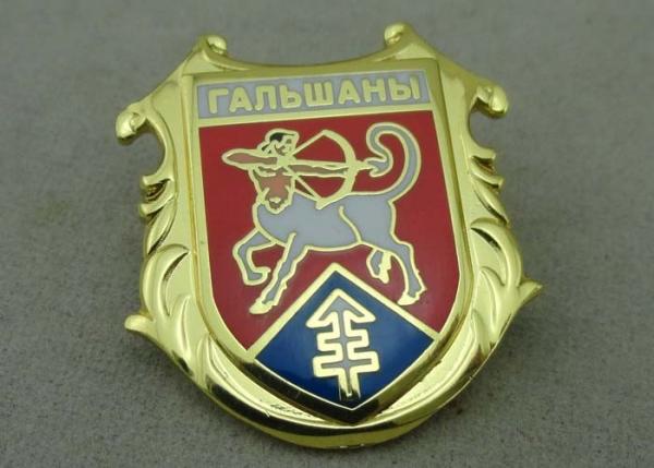 Brass Hard Enamel Army Pin Die Stamped 3D Enamel Brooch Badge Stamped