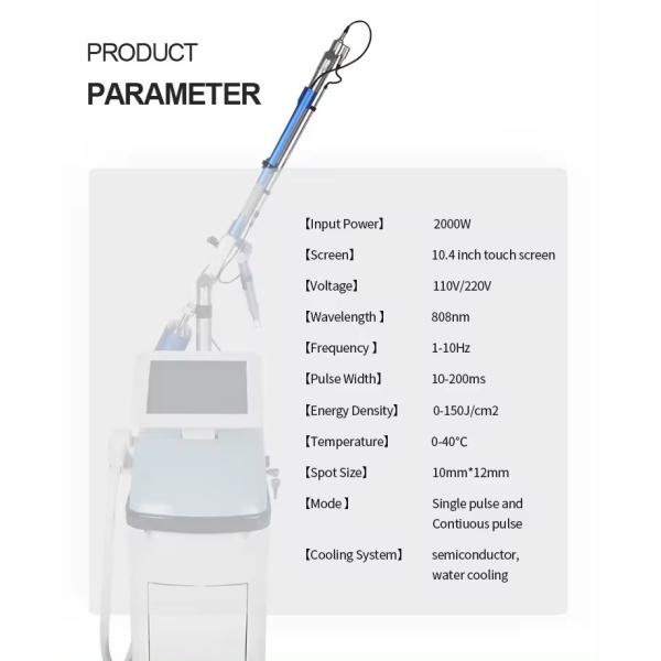 810nm 808nm Diode Laser Hair Removal Machine Laser Whitening Machine