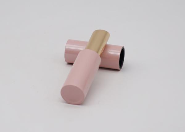 ISO9001 Pink Aluminum Lip Balm Containers color spraying surface