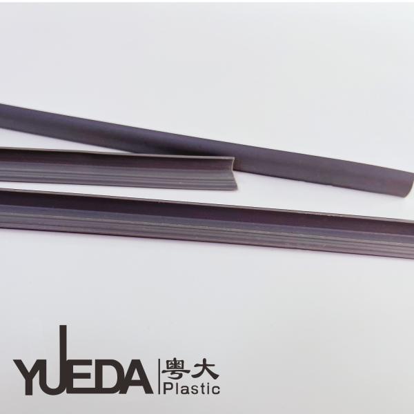 Odorless Plastic Extruded Profiles For Furniture Fittings Grey Black