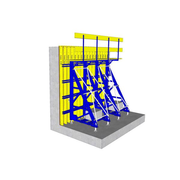 Heavy Duty Single Sided Wall Formwork Adjustable Pouring Height For Metro Station