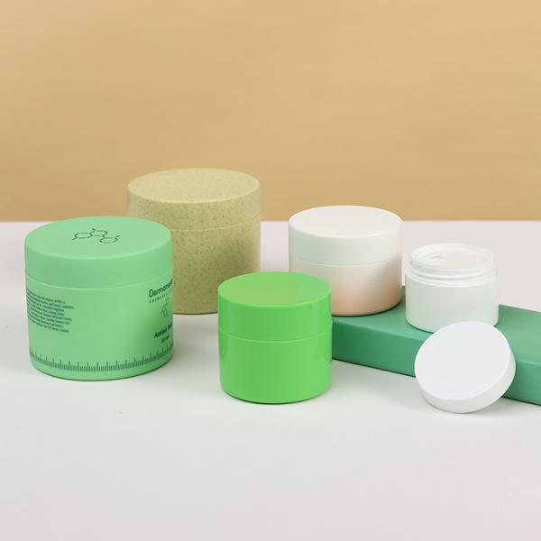 2oz 3oz 8oz Wheat Biodegradable Cosmetic Containers Recyclable 100% PCR PLA