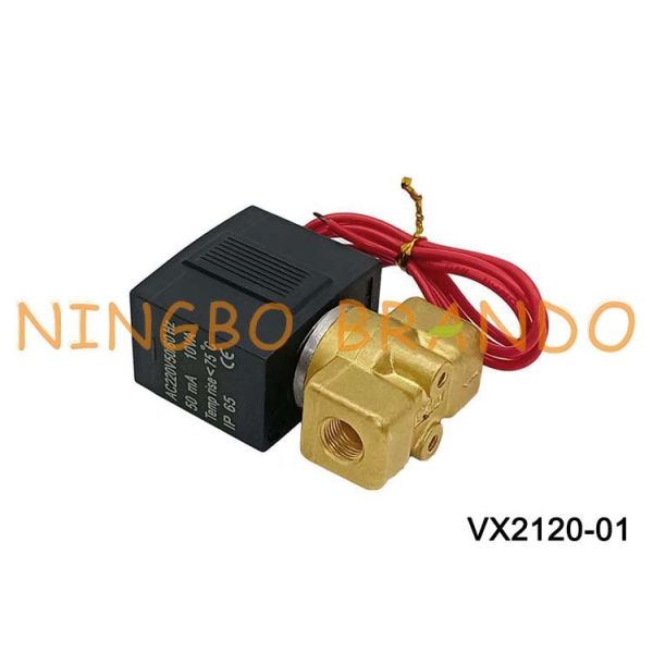 SMC Type VX2120-01 Direct Operated 2 Way Solenoid Valve 1/8'' AC220V DC24V