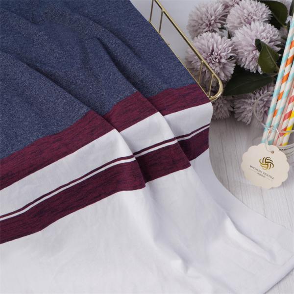Comfortable And Skin-Friendly Soft Fashionable And Classic Striped Knit Fabric For T-Shirt