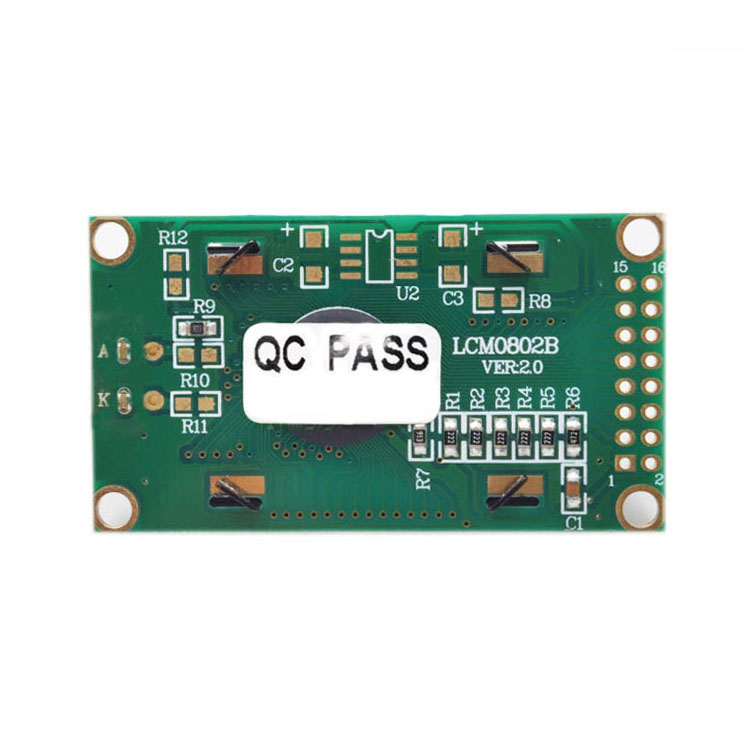 Custom 0802 Lcd 16 Pin Display 8x2 Character Blue LCD Module