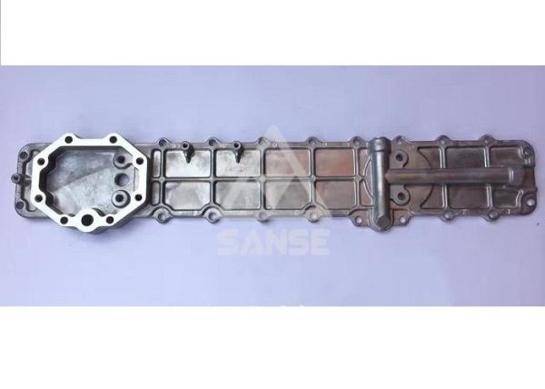 Alloy Steel Engine Oil Cooler Kit / Oil Cooler Housing Excavator Engine Parts