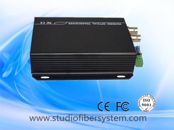 3GSDI to fiber converters for 1CH full HD1080P 60HZ SDI and 1 RS485 transmission over 1 LC fiber without delay