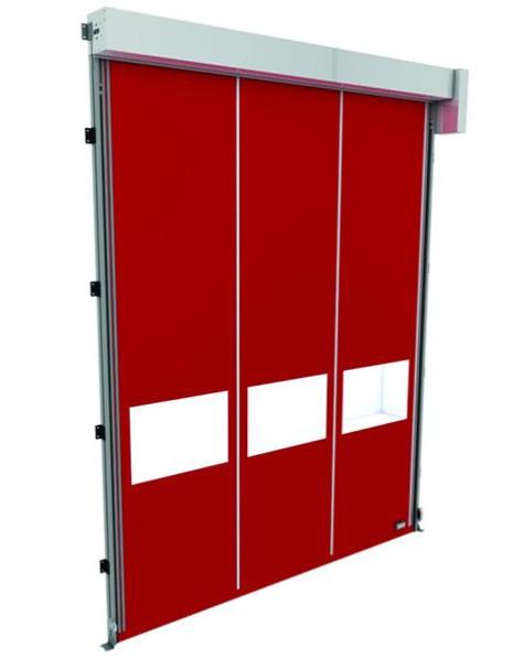 Industry Pvc Roll Up Rapid Rise Door Color Coated Galvanized Steel Material