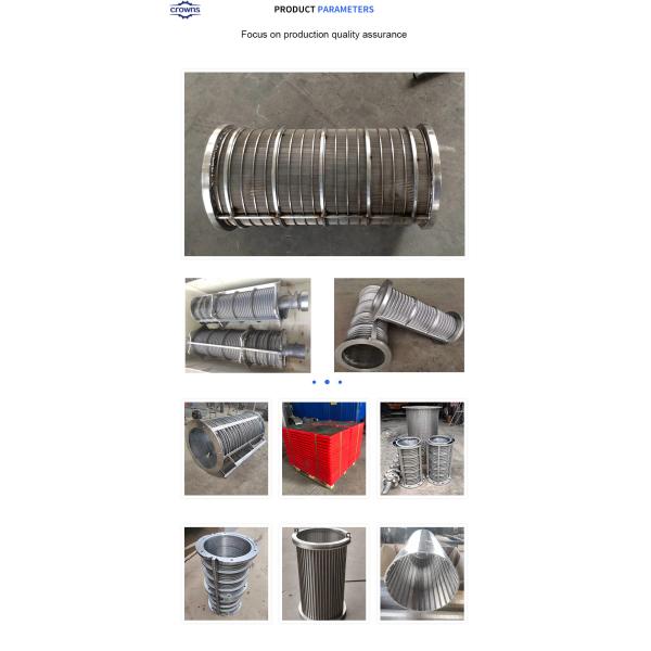 Stainless steel 304 316 johnson water well casing screen mesh pipe filter wedge wire screen strainer filter mesh screen