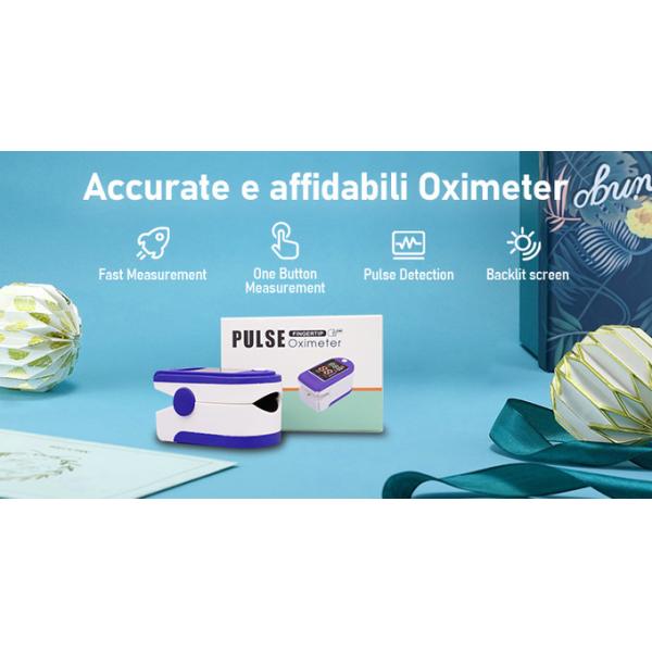 Точный быстрый оксиметр ИМПа ульс измерения с подсвеченным потреблением низкой мощности экрана