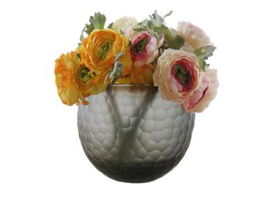 Tamanho diversificado de Gray Decorative Glass Vases Clear estilo europeu
