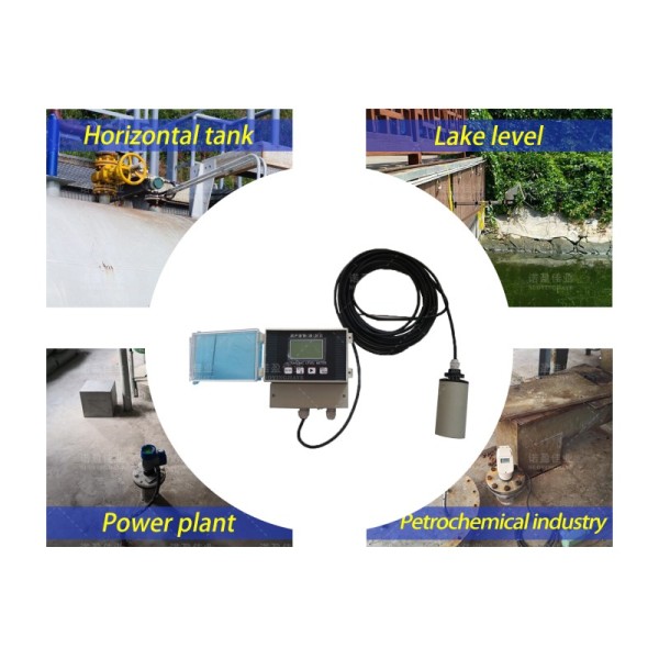 Non contact 4-20mA ultrasonic level meter NYCSUL-502 1mm Split Ultrasonic Open Channel Flow Meter LCD Display