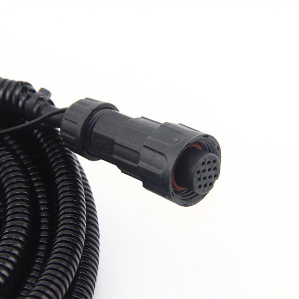 2M Y Splitter Power Cable 3 PIN Male Open To 14 PIN Female Terminal Wiring Harness