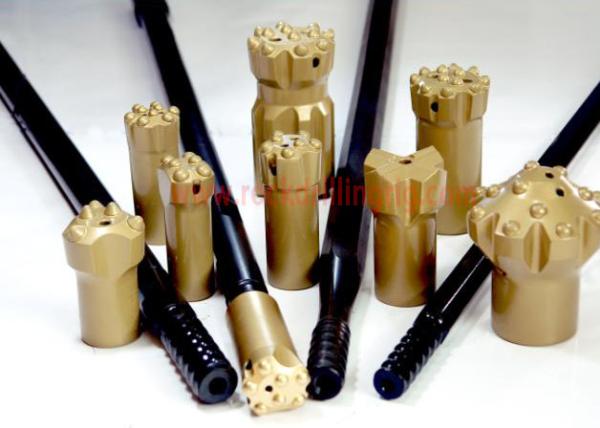 T38 T45 T51 Mining Rock Drilling Tools / Forging Thread Extension Rods