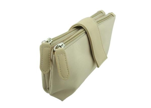 Good Hand Feeling Organizer Bags For Travel , Durable Microfiber Cosmetic Travel Bag