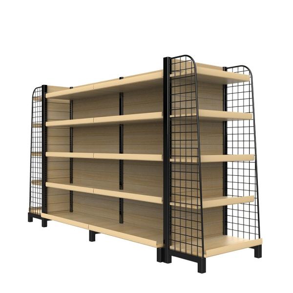 Wooden 1800mm Gondola Shelving Stand Display Rack Supermarket Gondola Shelves