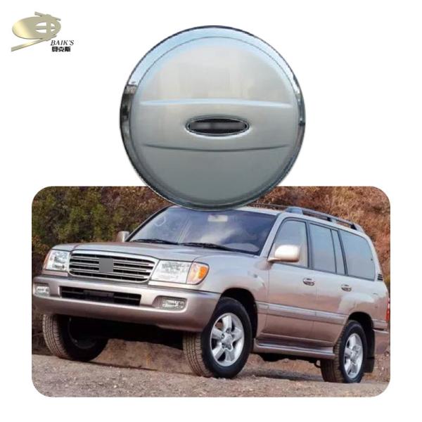 Chromed Stainless Car Tyre Cover For Land Cruiser Lc80 Fj80 1998-2004