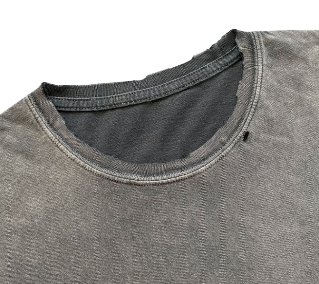 Men’s Washed Vintage Cotton T-Shirt 160G Oversized Casual Breathable Streetwear Tee