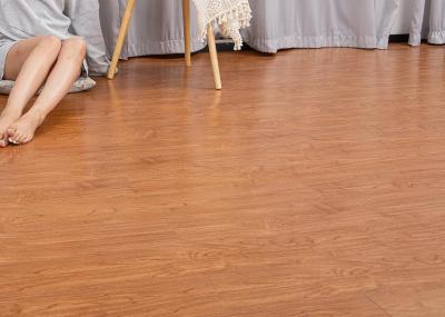 1.8mm LVT Wood Vinyl Plank Floor Wood Embossed With Adhesive Glue